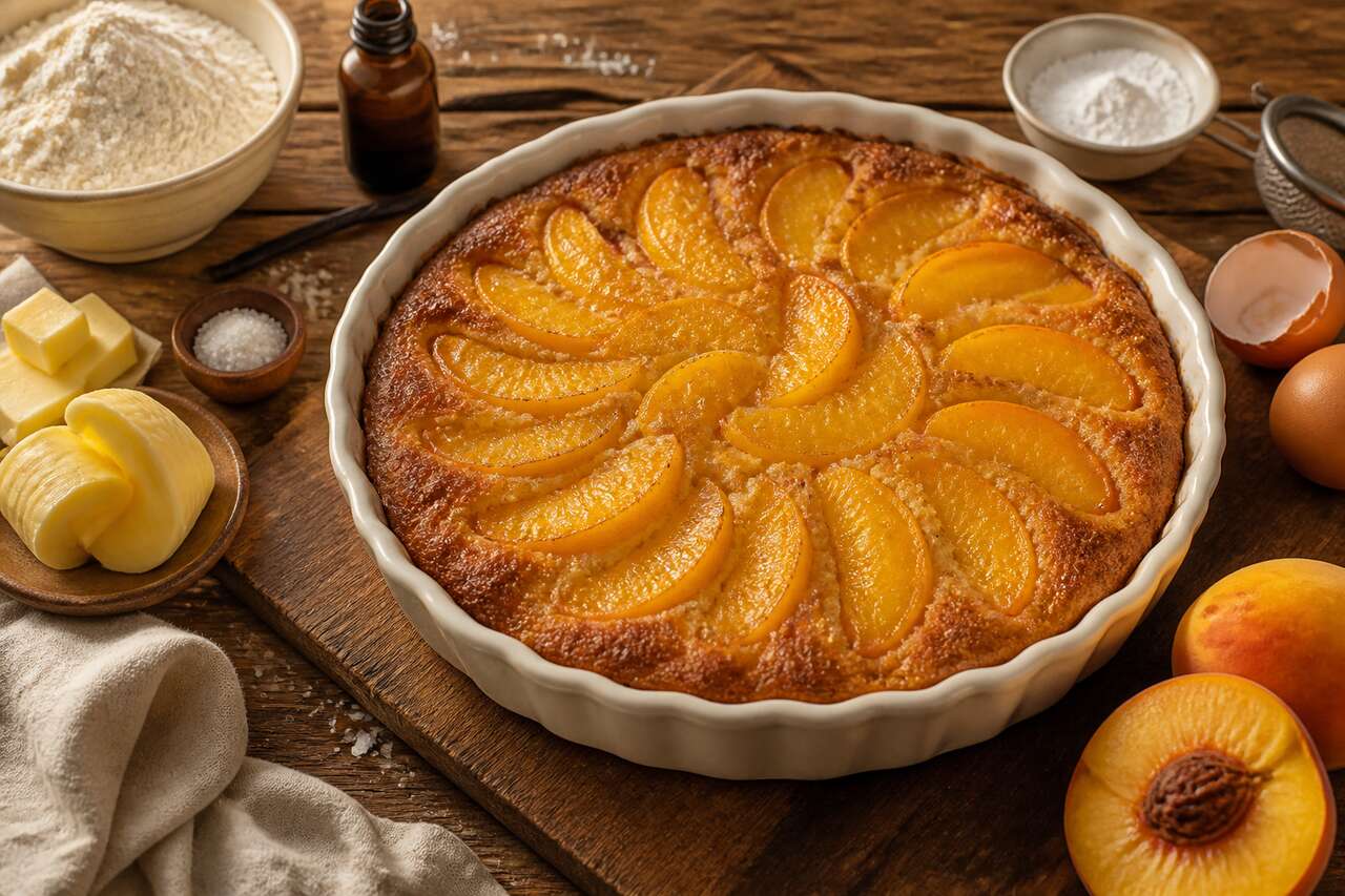 Recette du moelleux aux pêches fondant et facile