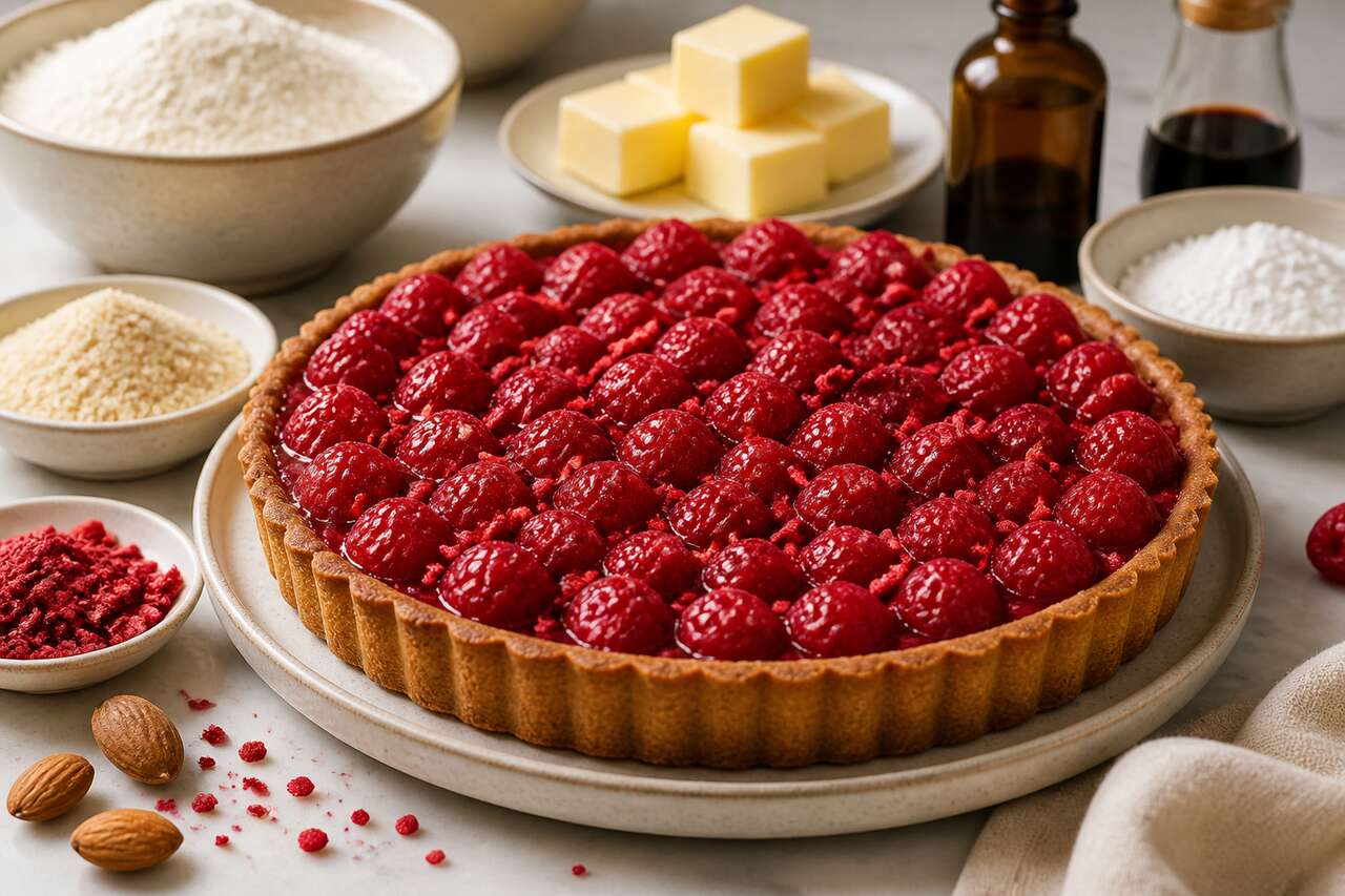 La meilleure recette de tarte aux framboises