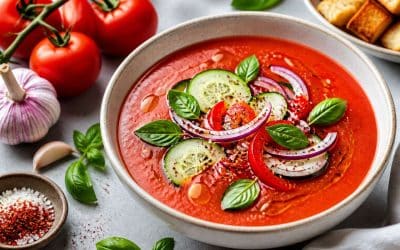 Recette de soupe glacée à la tomate fraîche et savoureuse