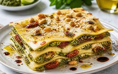 Recette de lasagne froide aux tomates et pesto