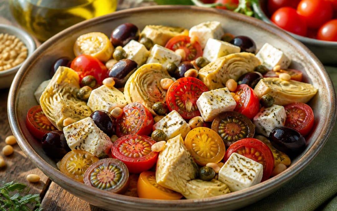 Salade estivale aux tomates et feta : la recette facile à préparer à l'avance