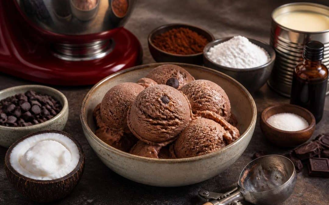 Recette de glace au chocolat au KitchenAid