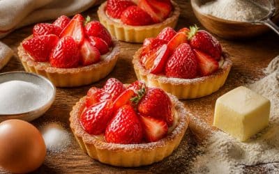 Recette de tartelettes aux fraises