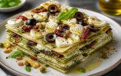 Recette de lasagne froide aux tomates et pesto
