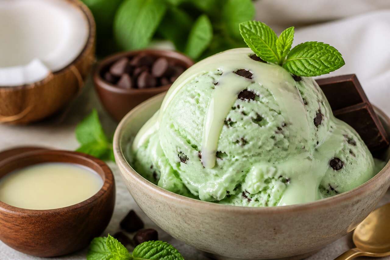 Recette de glace menthe-chocolat maison