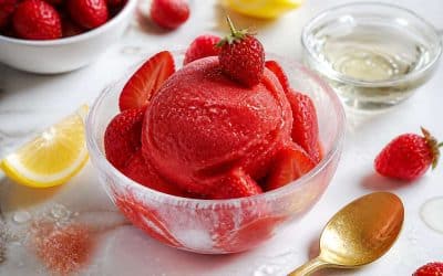 Recette de sorbet à la fraise maison
