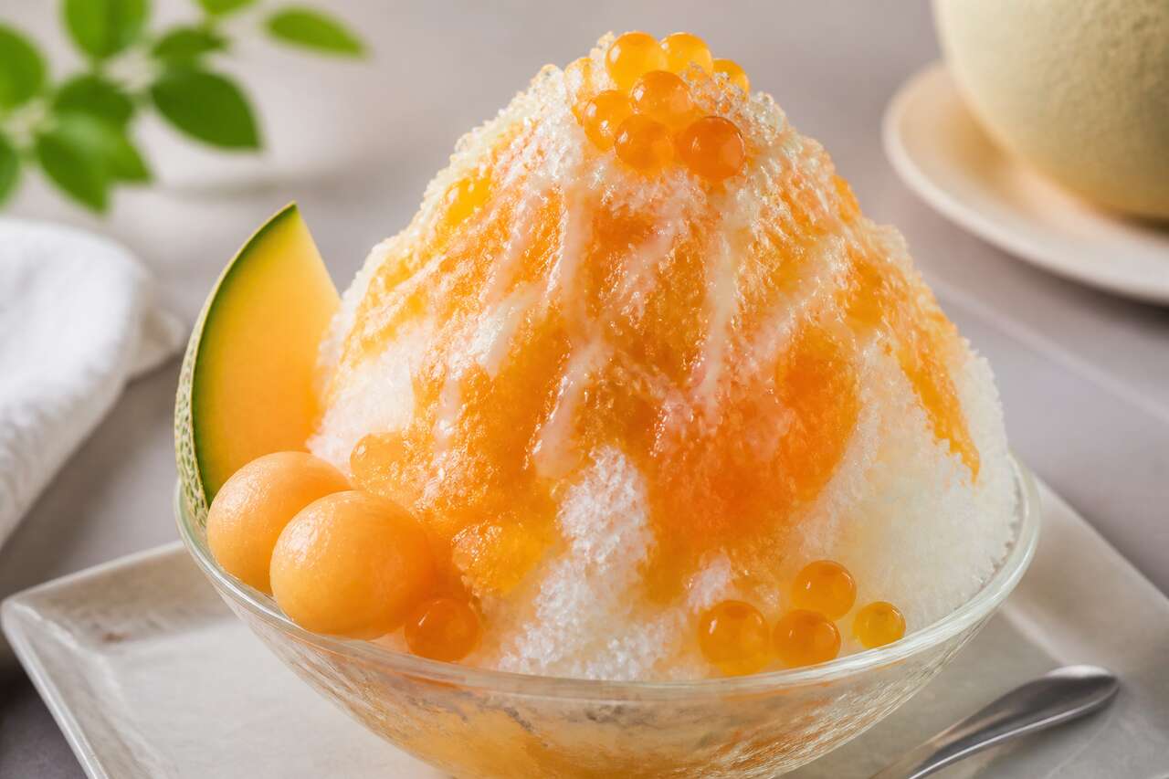 Recette de kakigori au melon