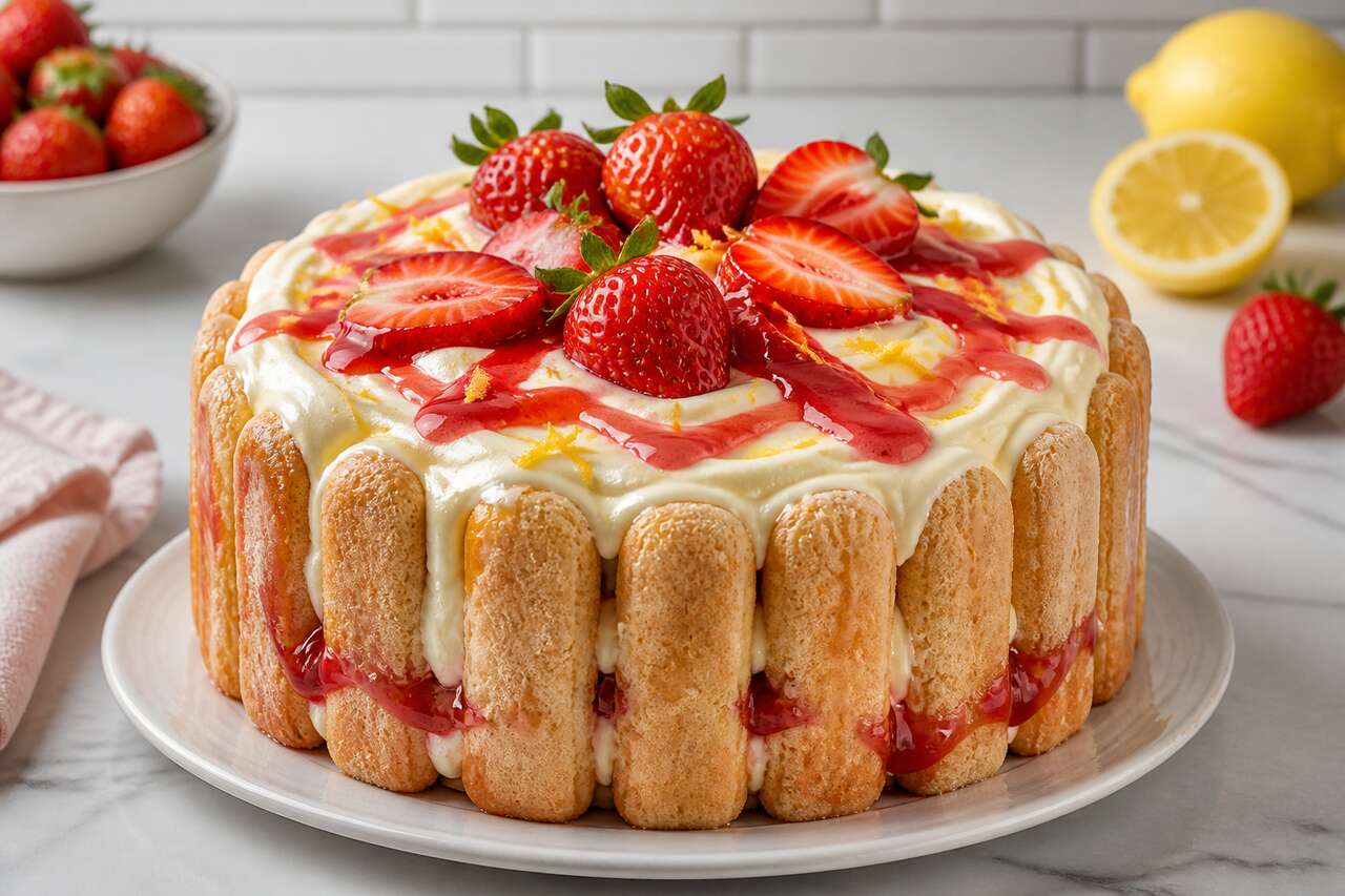 Charlotte aux fraises facile : la recette inratable