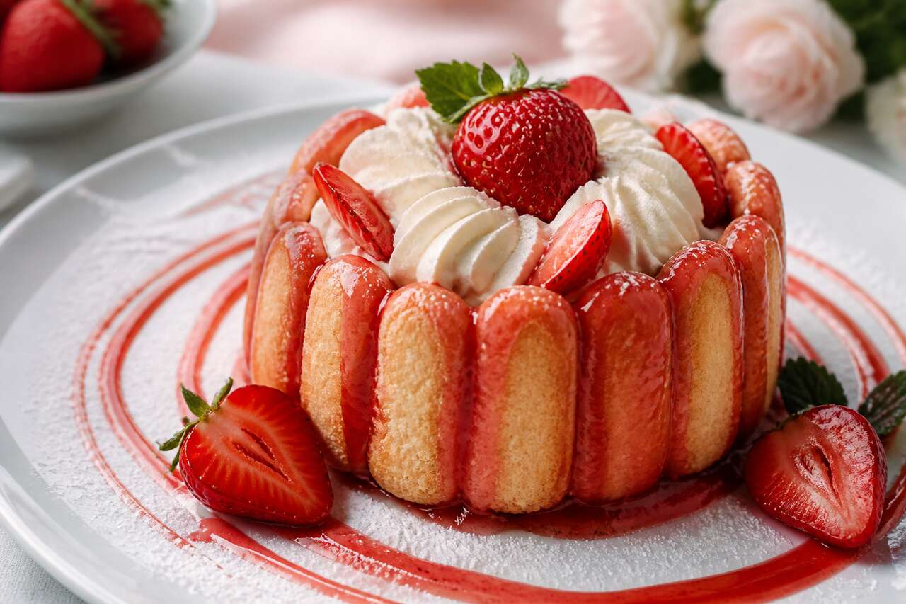 Recette de charlotte aux fraises facile et gourmande