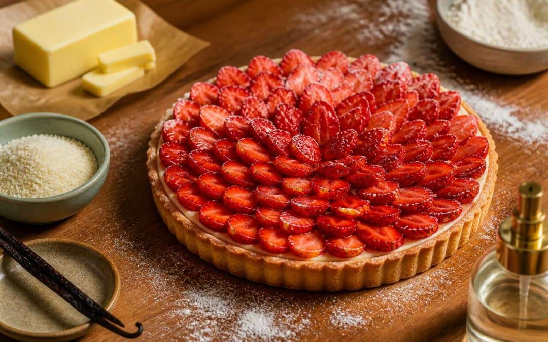 La recette de la tarte aux fraises de Cyril Lignac