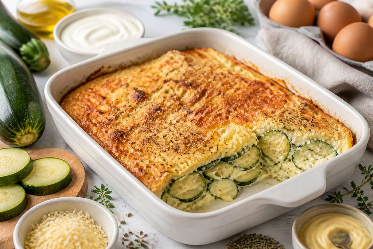 Recette de gratin de courgettes à déguster froid