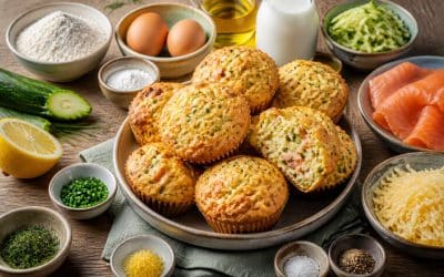 Recette facile de muffins courgettes et saumon