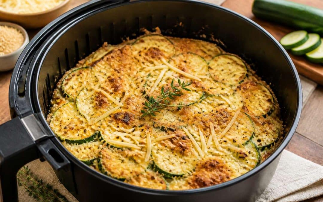 Recette facile de gratin de courgettes au airfryer