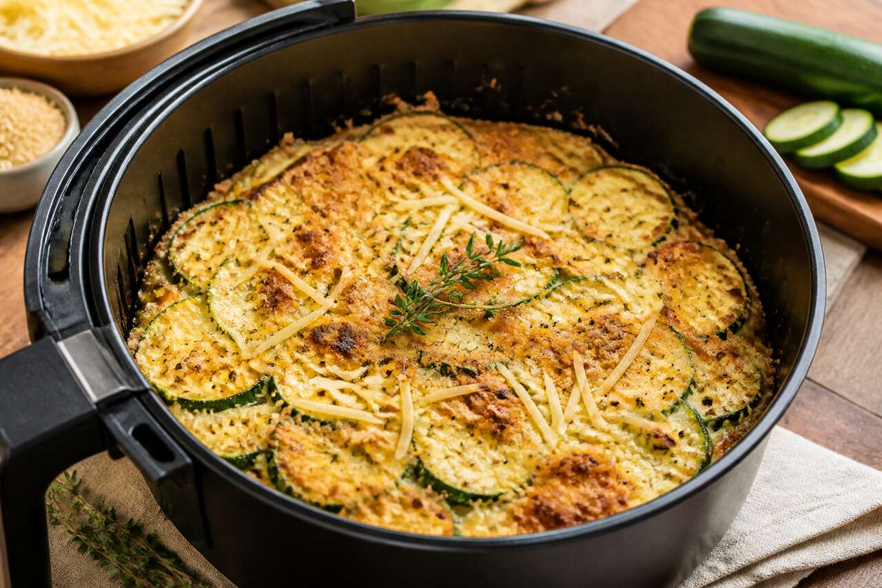 Recette facile de gratin de courgettes au airfryer