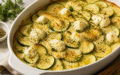 Recette facile de gratin de courgettes léger