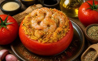 Recette de tomates surprises à l&rsquo;ebly et aux crevettes