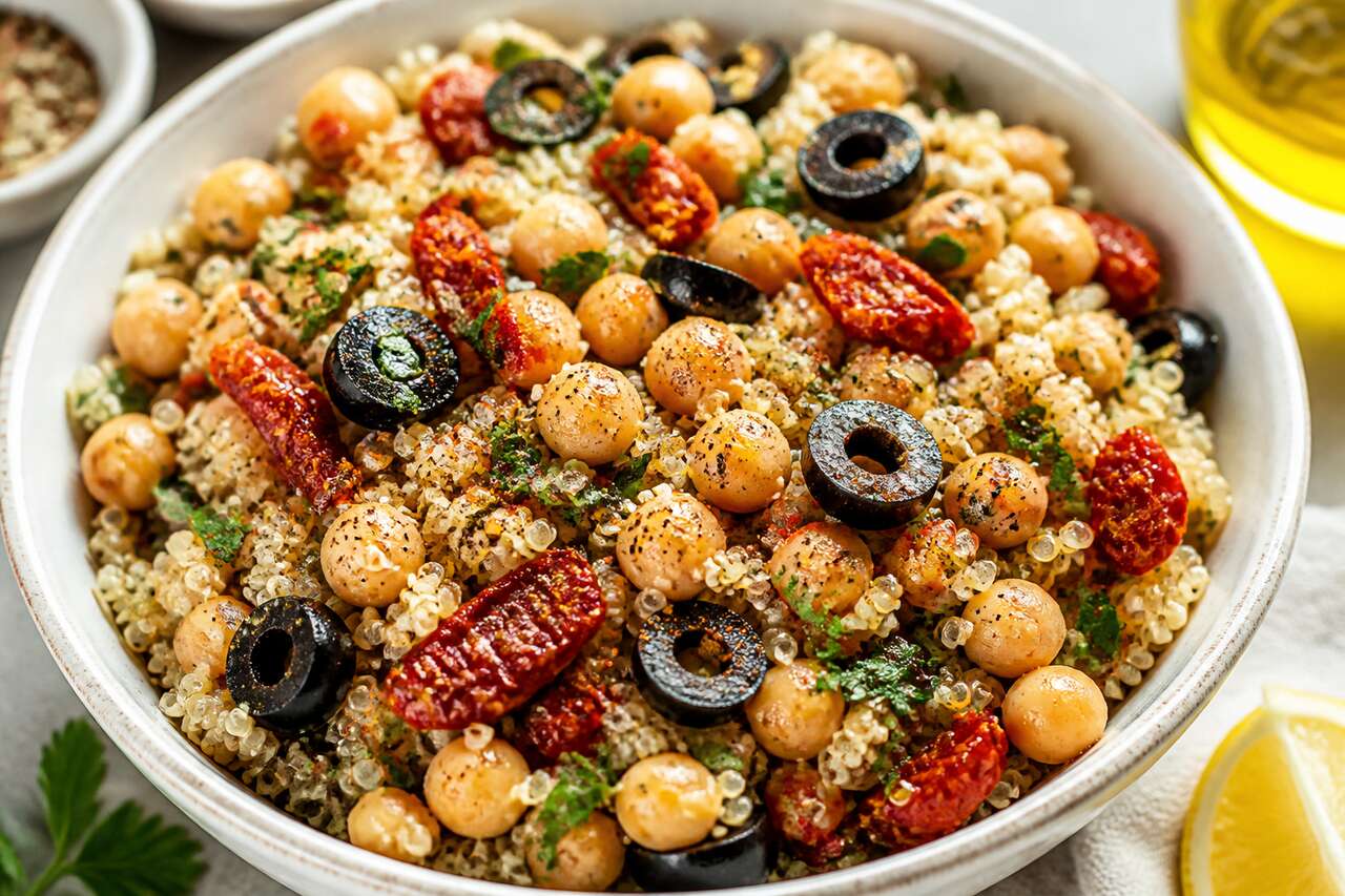 Recette facile de salade de quinoa &agrave; la tomate