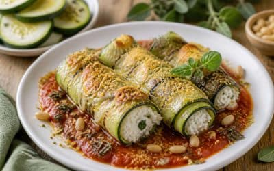 Recette facile de cannelloni de courgettes