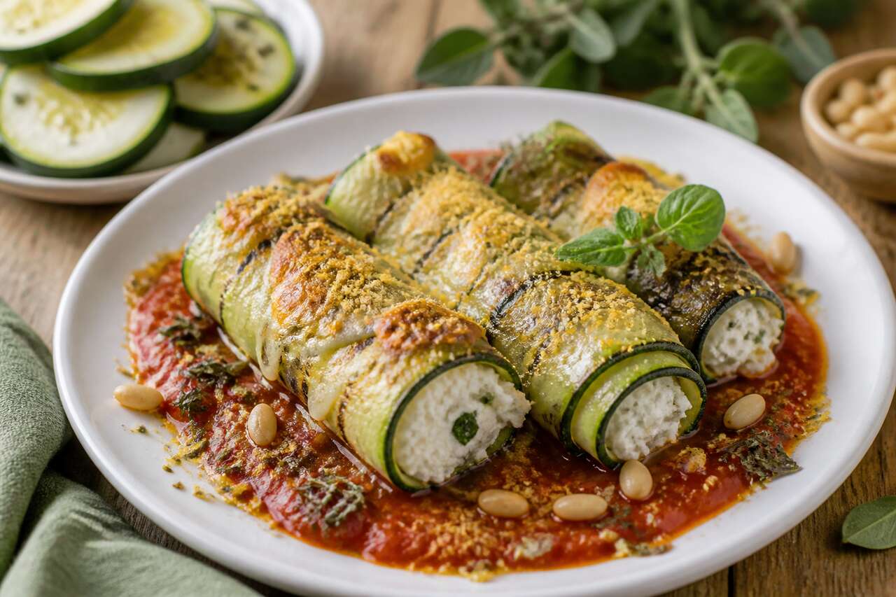 Recette facile de cannelloni de courgettes
