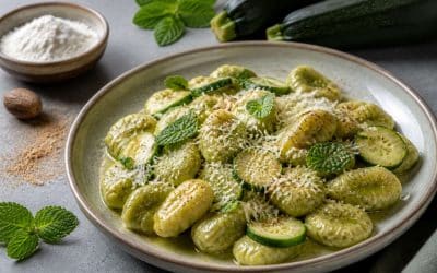Recette de gnocchis de courgette à la menthe : frais et savoureux