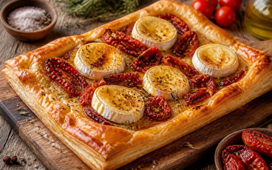 Recette de feuilleté au chèvre et aux tomates : simple et savoureux