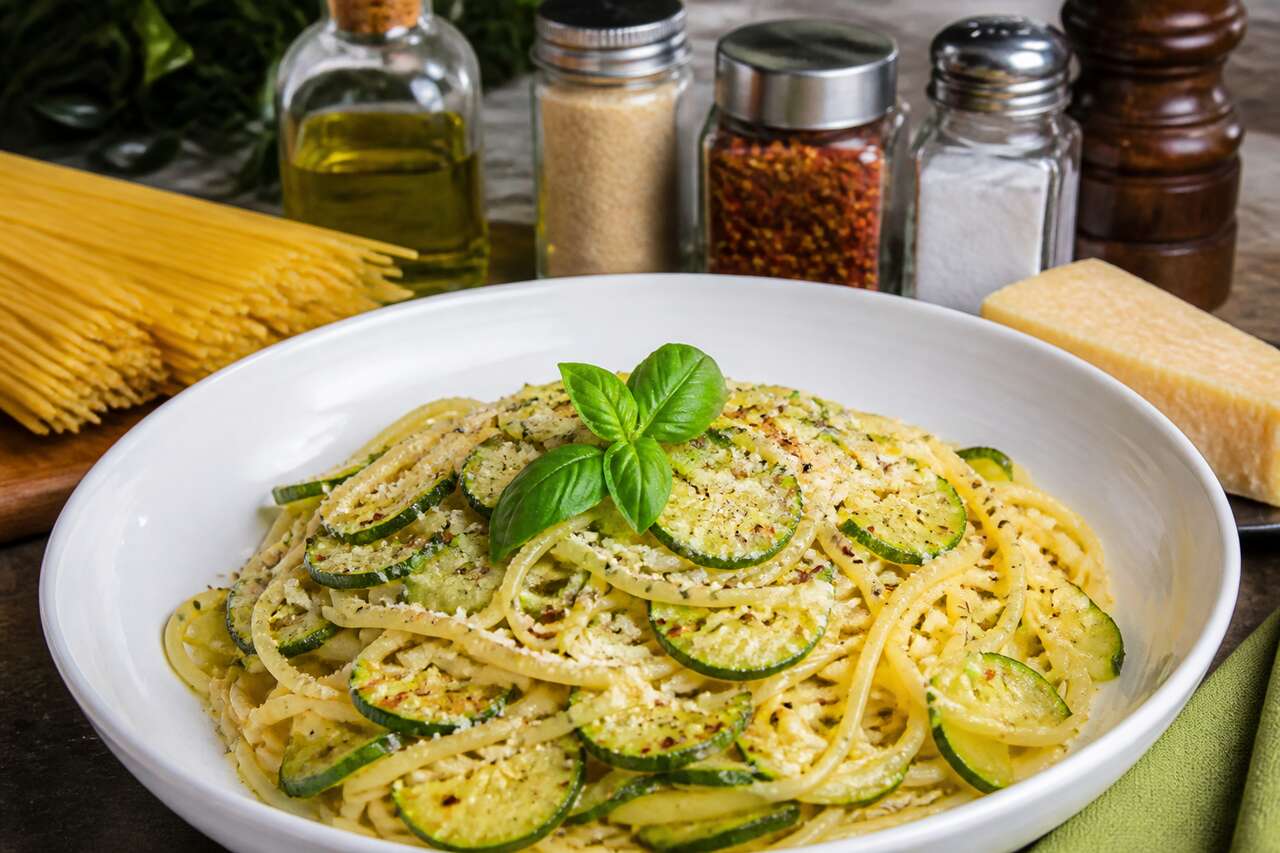 Recette facile de spaghetti aux courgettes