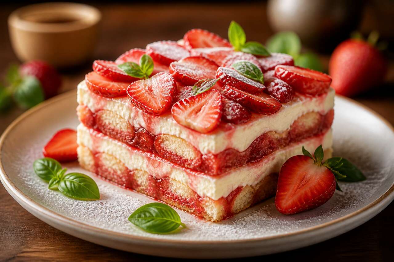 Recette facile du tiramisu aux fraises