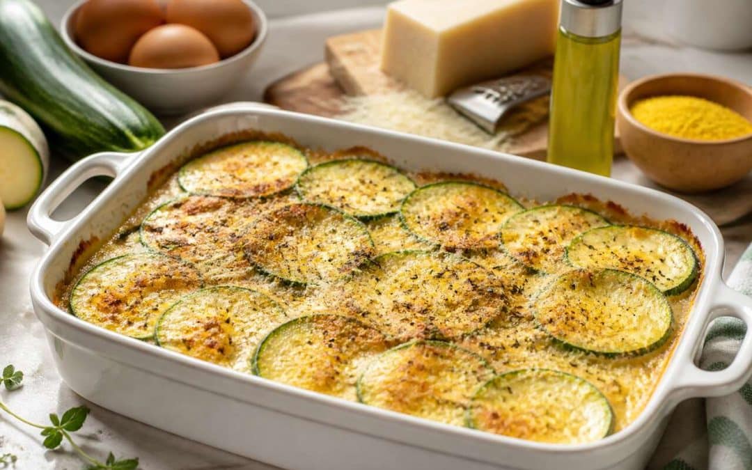 Recette légère de gratin de courgettes minceur
