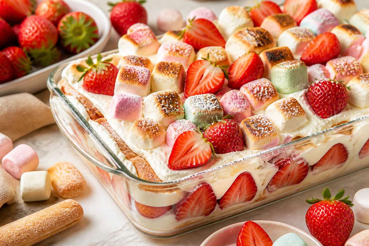 Recette de verrines fraises et chamallows : un dessert gourmand et express