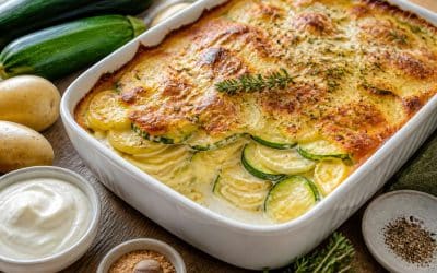 Recette facile de gratin de courgettes et pommes de terre