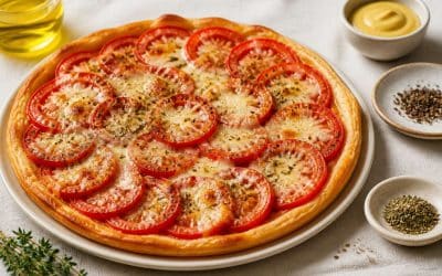 Recette de tarte à la tomate facile de Carinne Teyssandier