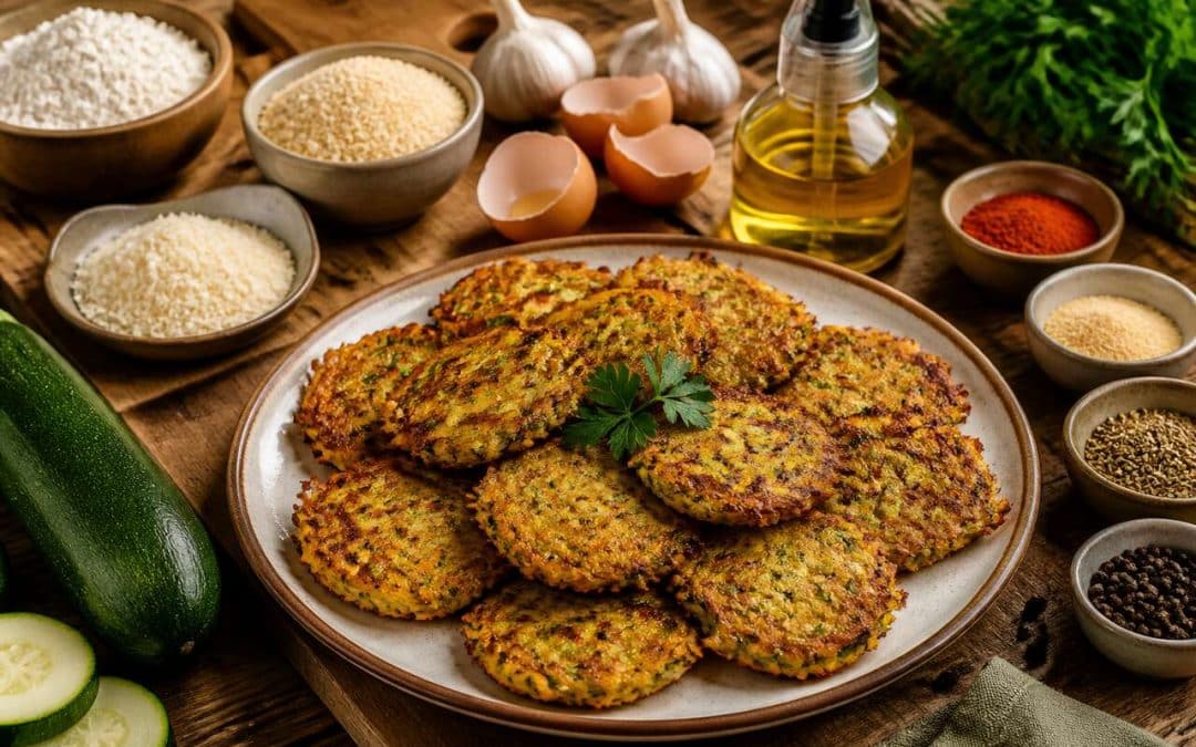 Recette de beignets de courgettes croustillants au four