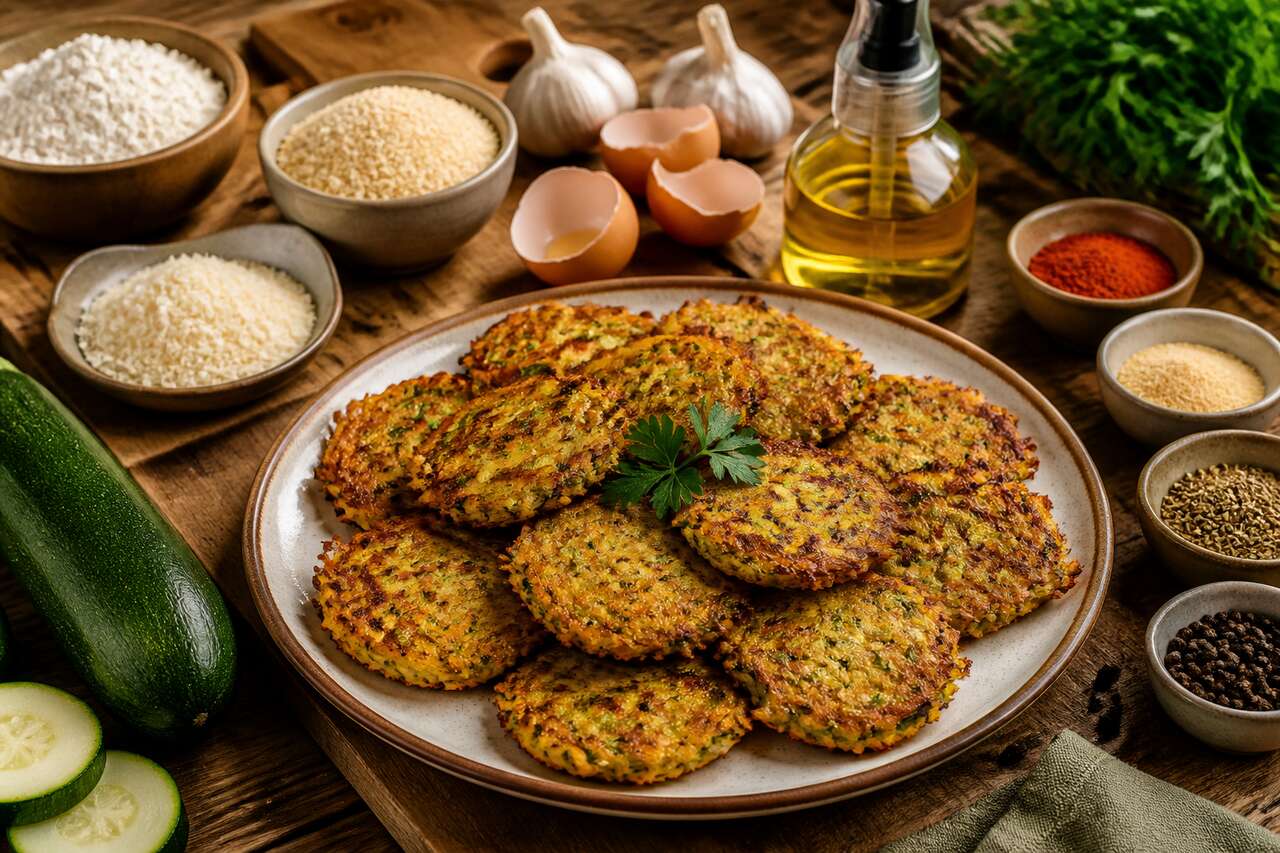 Recette de beignets de courgettes croustillants au four