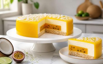 Recette d’entremets coco, mangue et passion