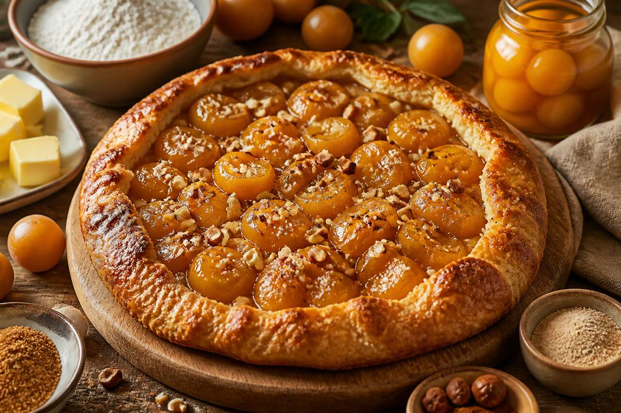 Recette de tarte rustique aux mirabelles