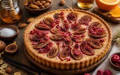 Recette de tarte aux figues et framboises