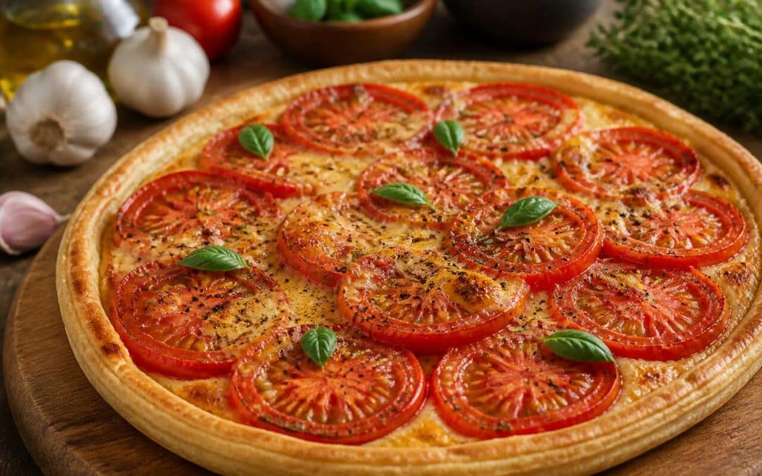 Recette de tarte à la tomate sans moutarde : simple et savoureuse