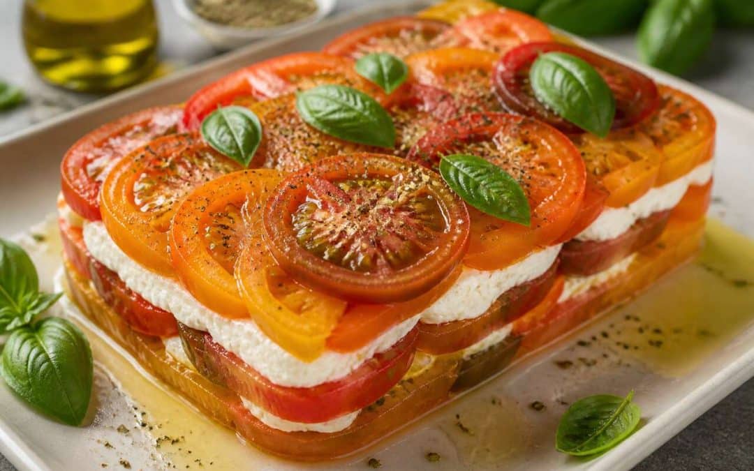 Recette de terrine de tomates au chèvre frais
