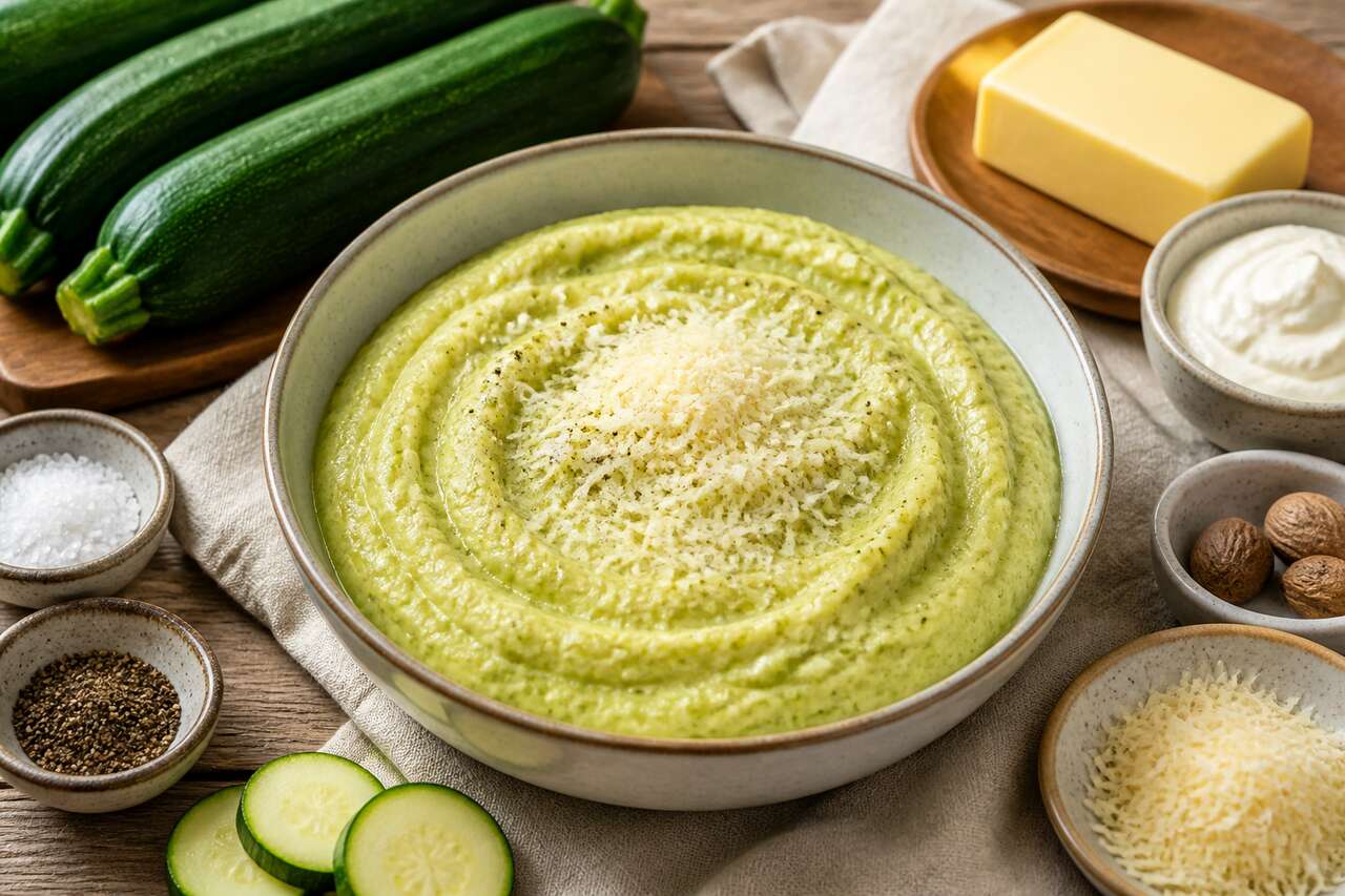 Recette facile de pur&eacute;e de courgettes