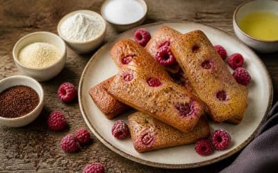Recette de financiers aux framboises et au rooibos