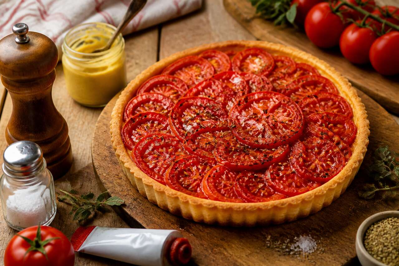 Recette de tarte légère à la tomate facile et savoureuse