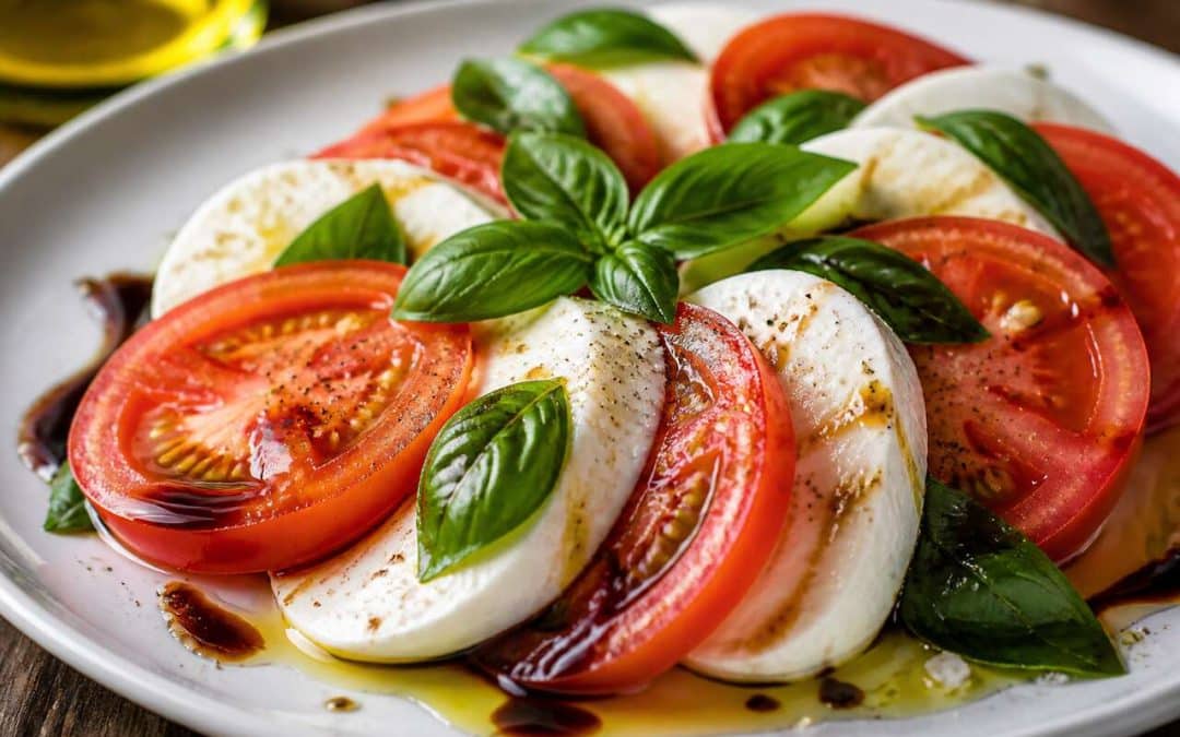 Recette de salade caprese tomate mozzarella