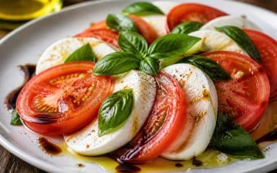 Recette de salade caprese tomate mozzarella