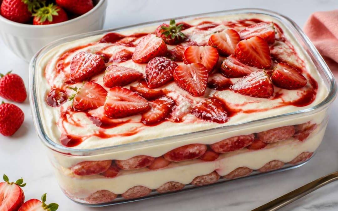 Recette du tiramisu aux fraises : un dessert frais et gourmand