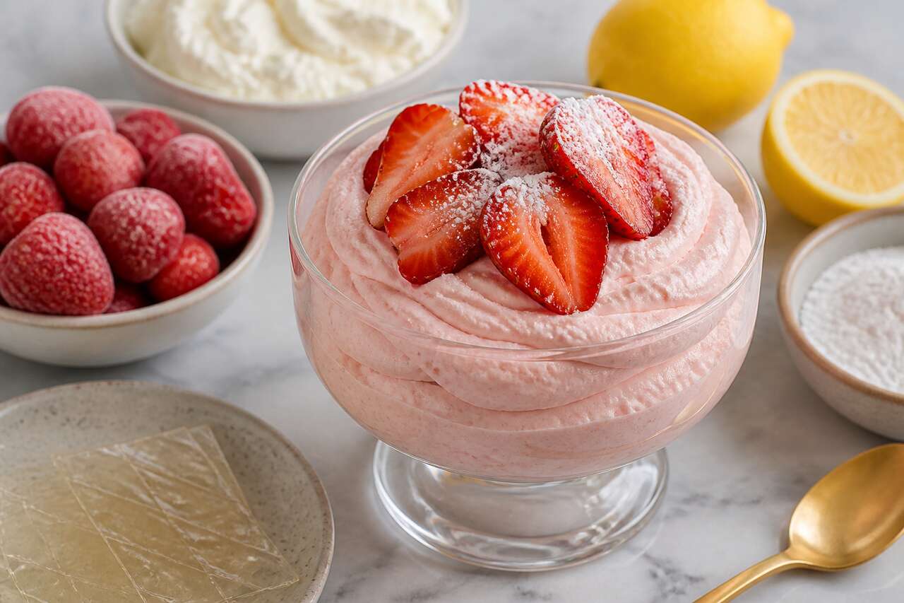 Recette de mousse de fraises légère et gourmande
