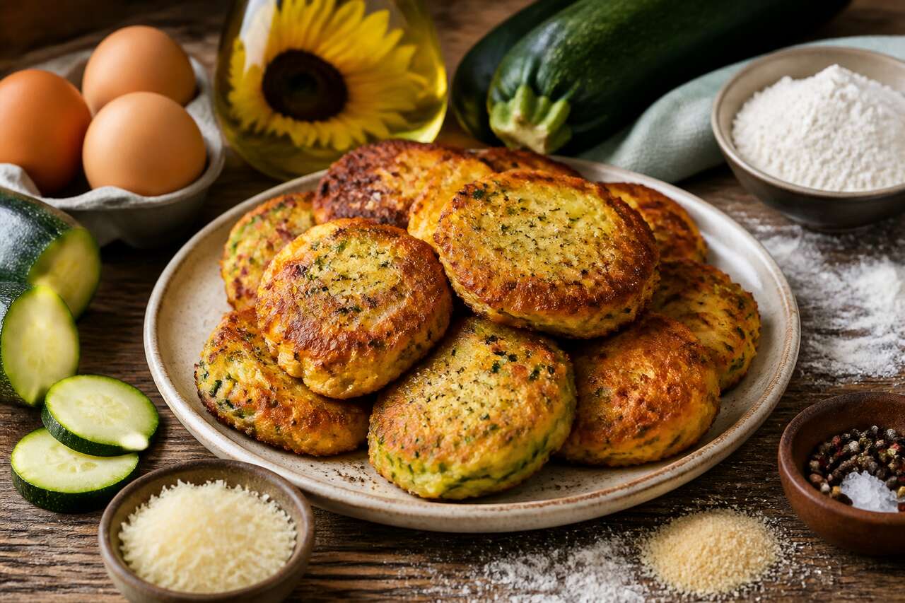 Recette facile de beignets de courgette croustillants