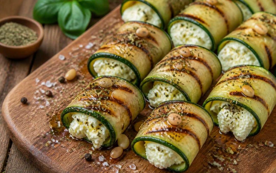 Recette de roulés de courgettes et ricotta comme sur Instagram