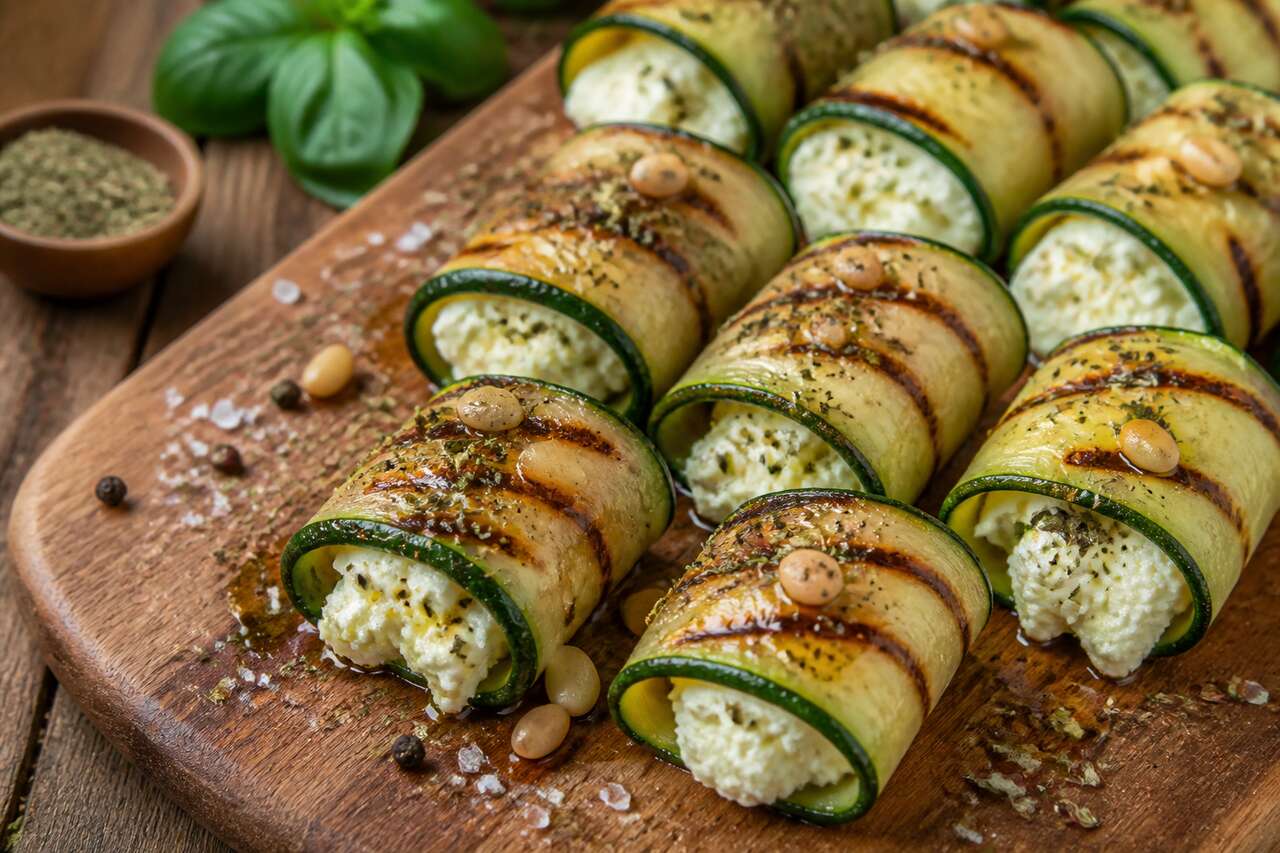 Recette de roul&eacute;s de courgettes et ricotta comme sur Instagram