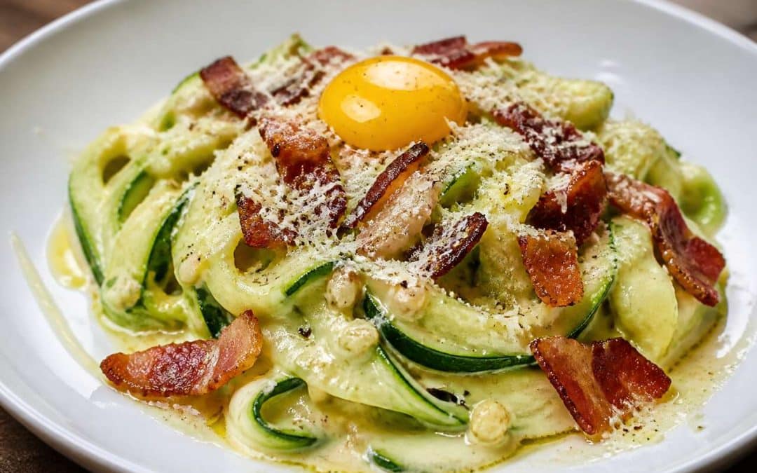 Tagliatelles de courgettes à la carbonara : la recette légère et gourmande