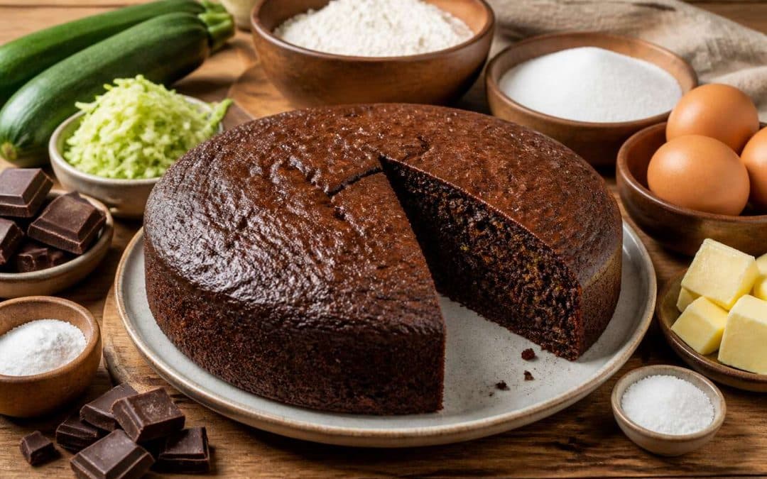Recette du moelleux au chocolat et courgette